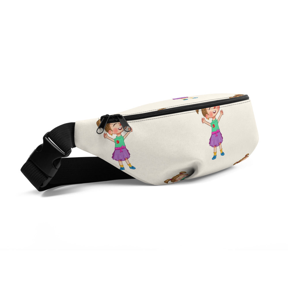 Ela Character All-Over Print Fanny Pack, Roots & Talks - Front Left