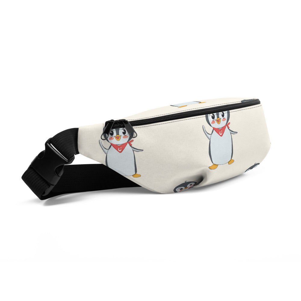 Pingucan Penguin All-Over Print Fanny Pack, Roots & Talks - Front Left