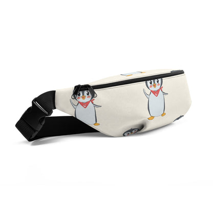 Pingucan Penguin All-Over Print Fanny Pack, Roots & Talks - Front Left