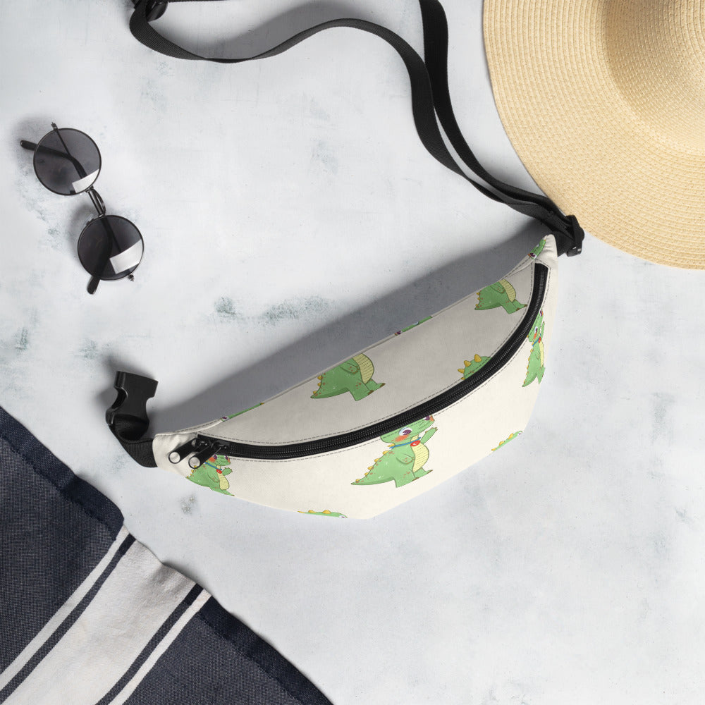 Dino Dinosaur All-Over Print Fanny Pack, Roots & Talks - lifestyle photo 1