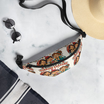 Rooted in Turkish Culture All-Over Print Fanny Pack, Roots & Talks - lifestyle photo 1