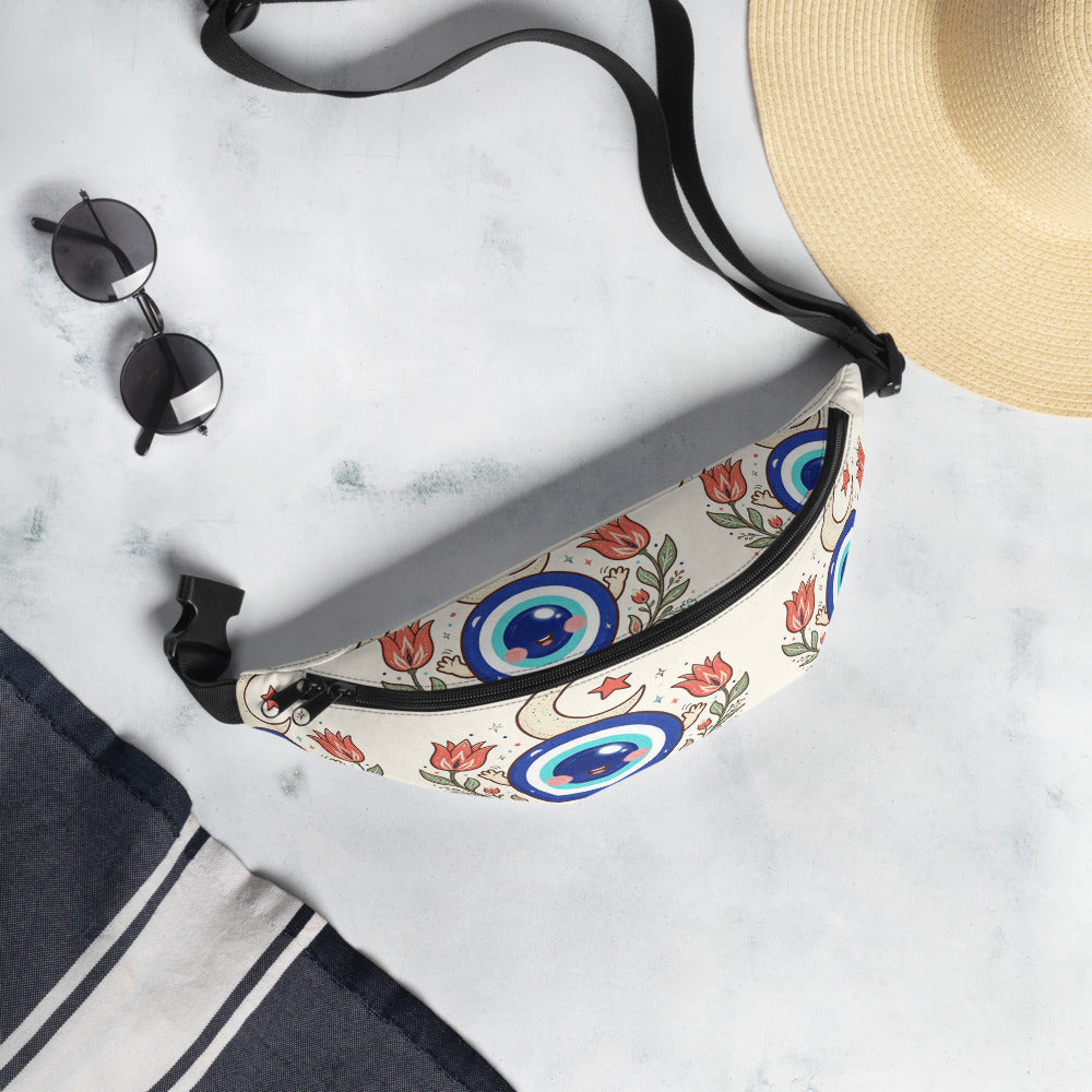 Nazar Değmesin All-Over Print Fanny Pack, Roots & Talks - lifestyle photo 1