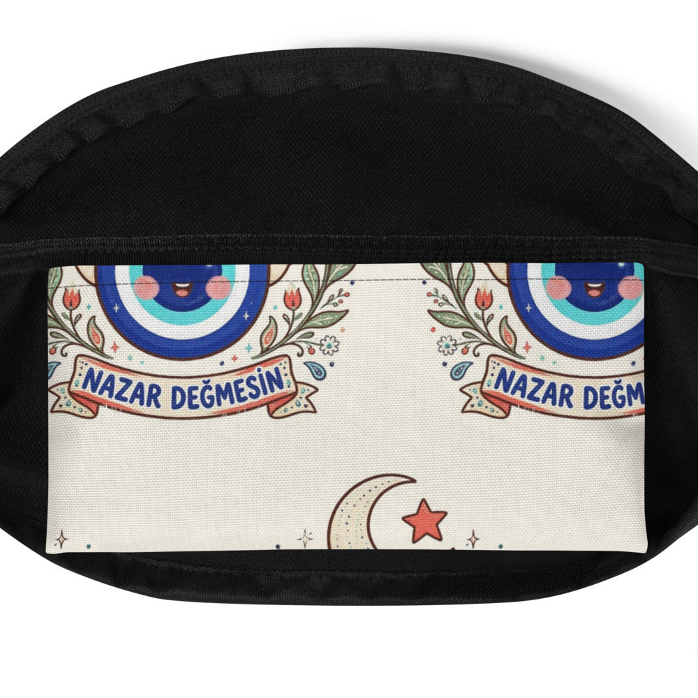 Nazar Değmesin All-Over Print Fanny Pack, Roots & Talks - product photo