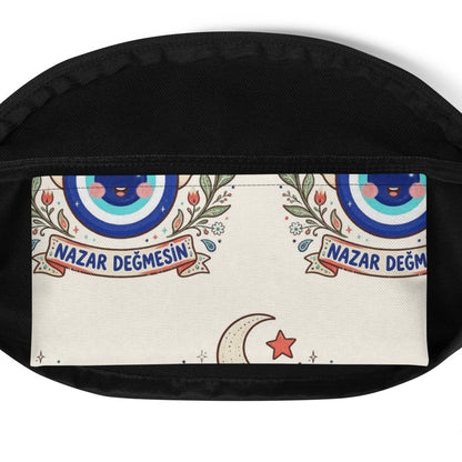 Nazar Değmesin All-Over Print Fanny Pack, Roots & Talks - product photo