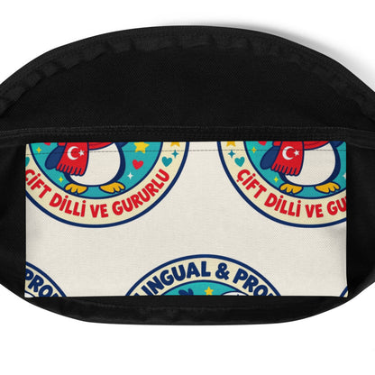 Bilingual & Proud All-Over Print Fanny Pack, Roots & Talks - product photo