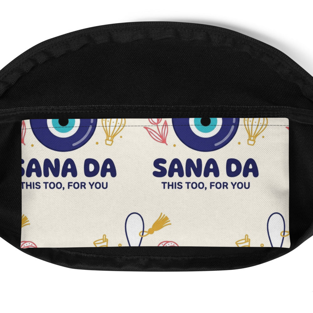 Sana Da All-Over Print Fanny Pack, Roots & Talks - product photo