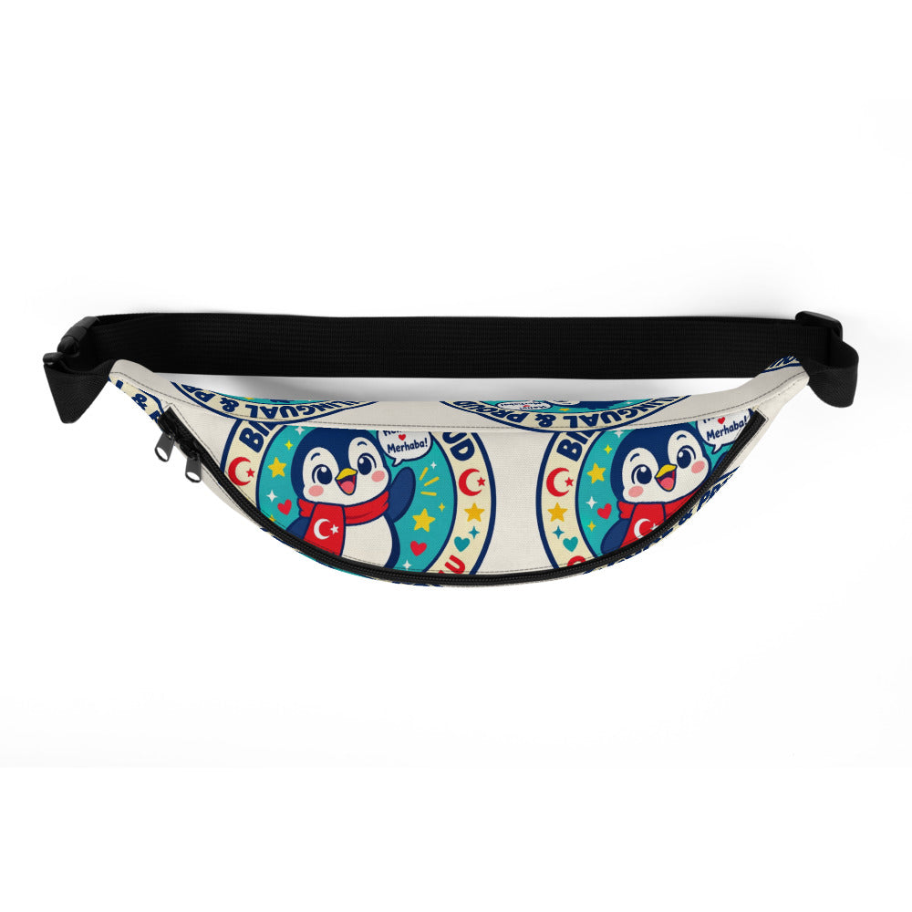 Bilingual & Proud All-Over Print Fanny Pack, Roots & Talks - product photo