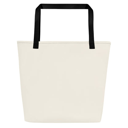 Pingucan Penguin Large Tote Bag with Pocket, Large Print, Roots & Talks - Back