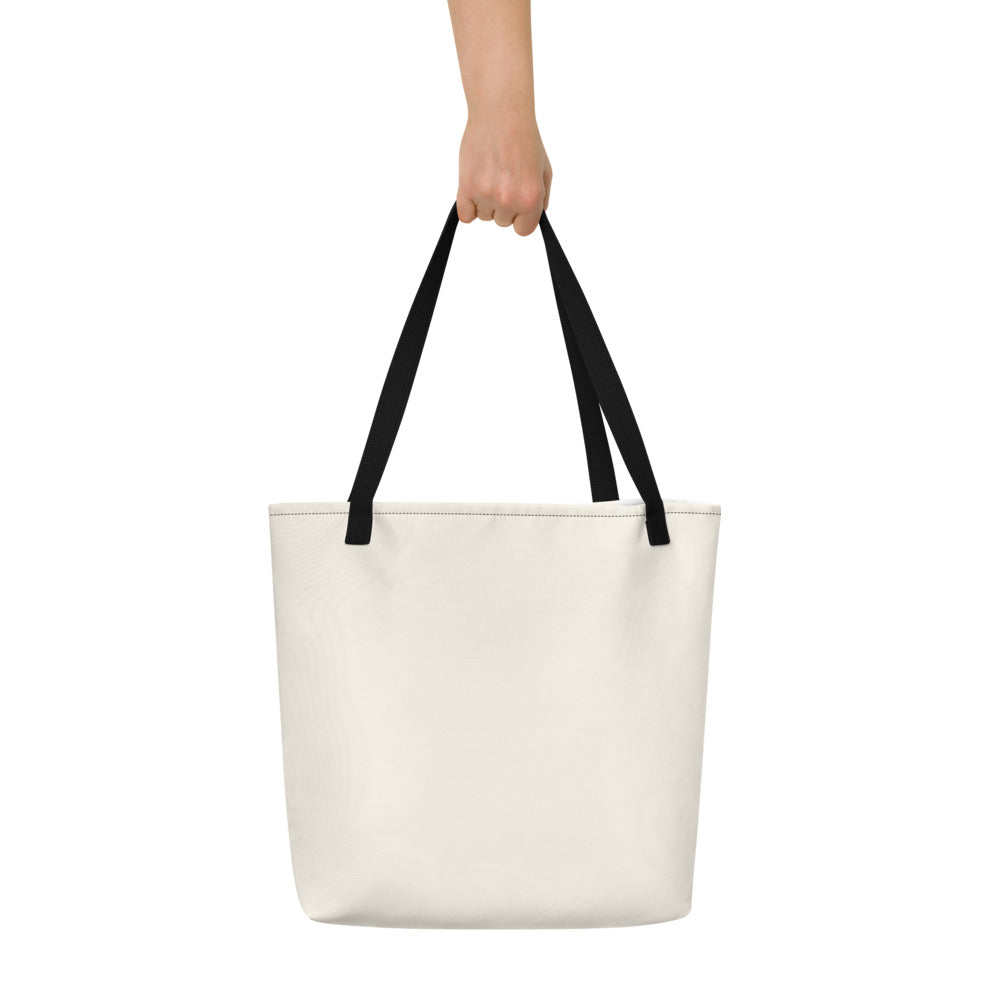 Eylül Character Large Tote Bag with Pocket, Large Print, Roots & Talks - lifestyle photo 1