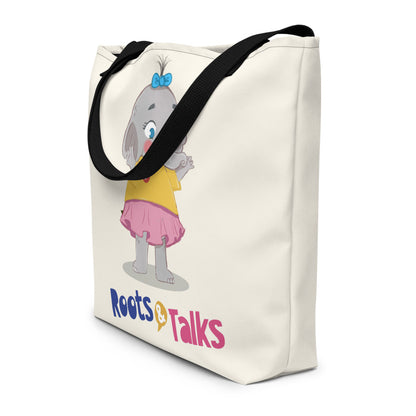 Filiz Elephant Large Tote Bag with Pocket, Large Print, Roots & Talks - lifestyle photo 2