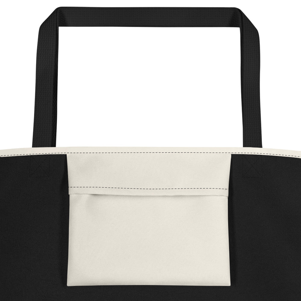 Defne Character Large Tote Bag with Pocket, Large Print, Roots & Talks - product photo