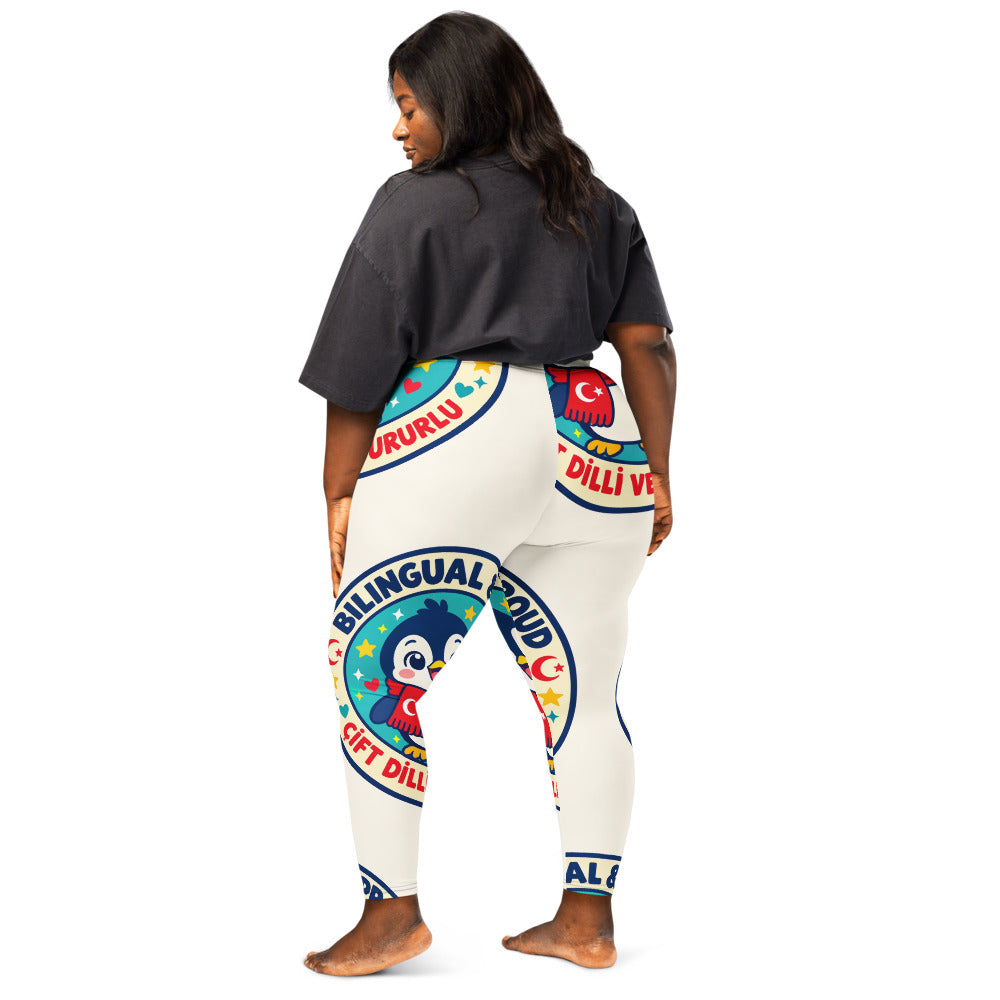 Bilingual & Proud All-Over Print Leggings, Roots & Talks - lifestyle photo 2