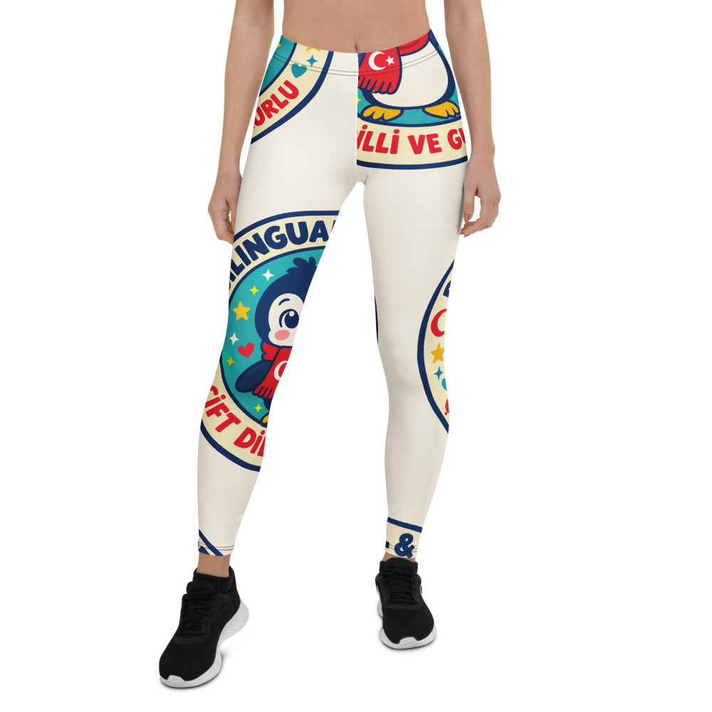 Bilingual & Proud All-Over Print Leggings, Roots & Talks - product photo