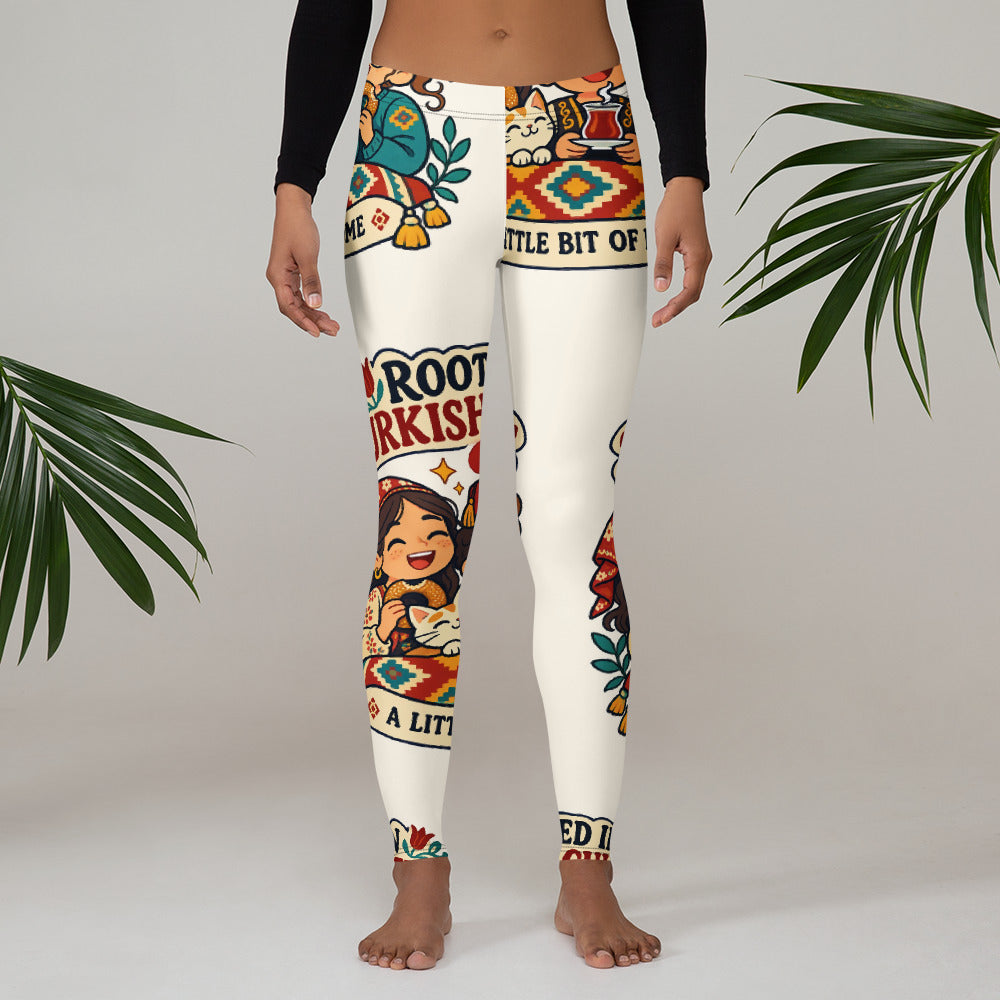Rooted in Turkish Culture All-Over Print Leggings, Roots & Talks - lifestyle photo 1