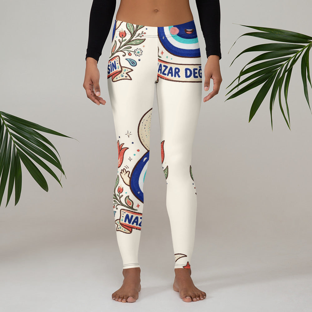 Nazar Değmesin All-Over Print Leggings, Roots & Talks - lifestyle photo 1