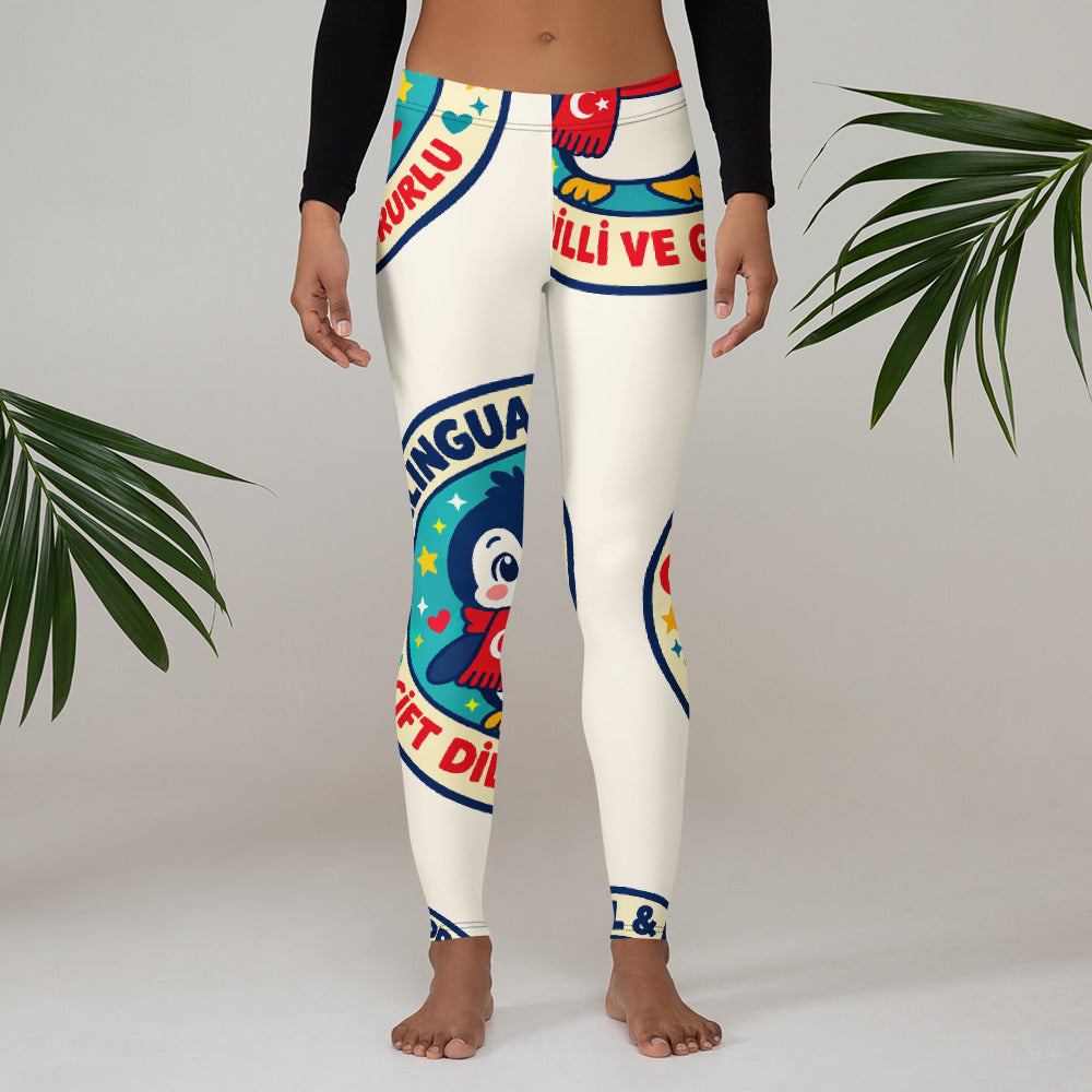Bilingual & Proud All-Over Print Leggings, Roots & Talks - lifestyle photo 1