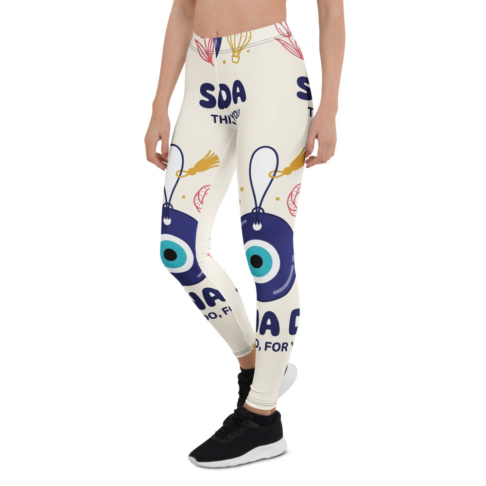 Sana Da All-Over Print Leggings, Roots & Talks - Left Front