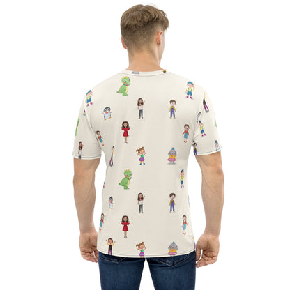 Roots & Talks Characters All-Over Print Crew Neck T-Shirt - product photo