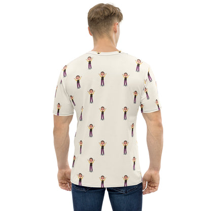 Gazi Character All-Over Print Crew Neck T-Shirt, Roots & Talks - product photo