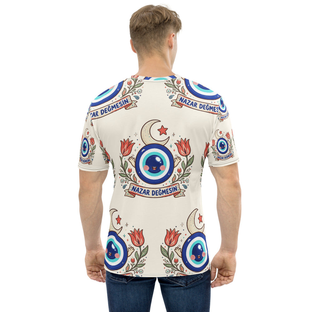 Nazar Değmesin All-Over Print Crew Neck T-Shirt, Roots & Talks - product photo