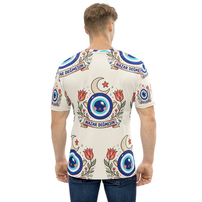 Nazar Değmesin All-Over Print Crew Neck T-Shirt, Roots & Talks - product photo