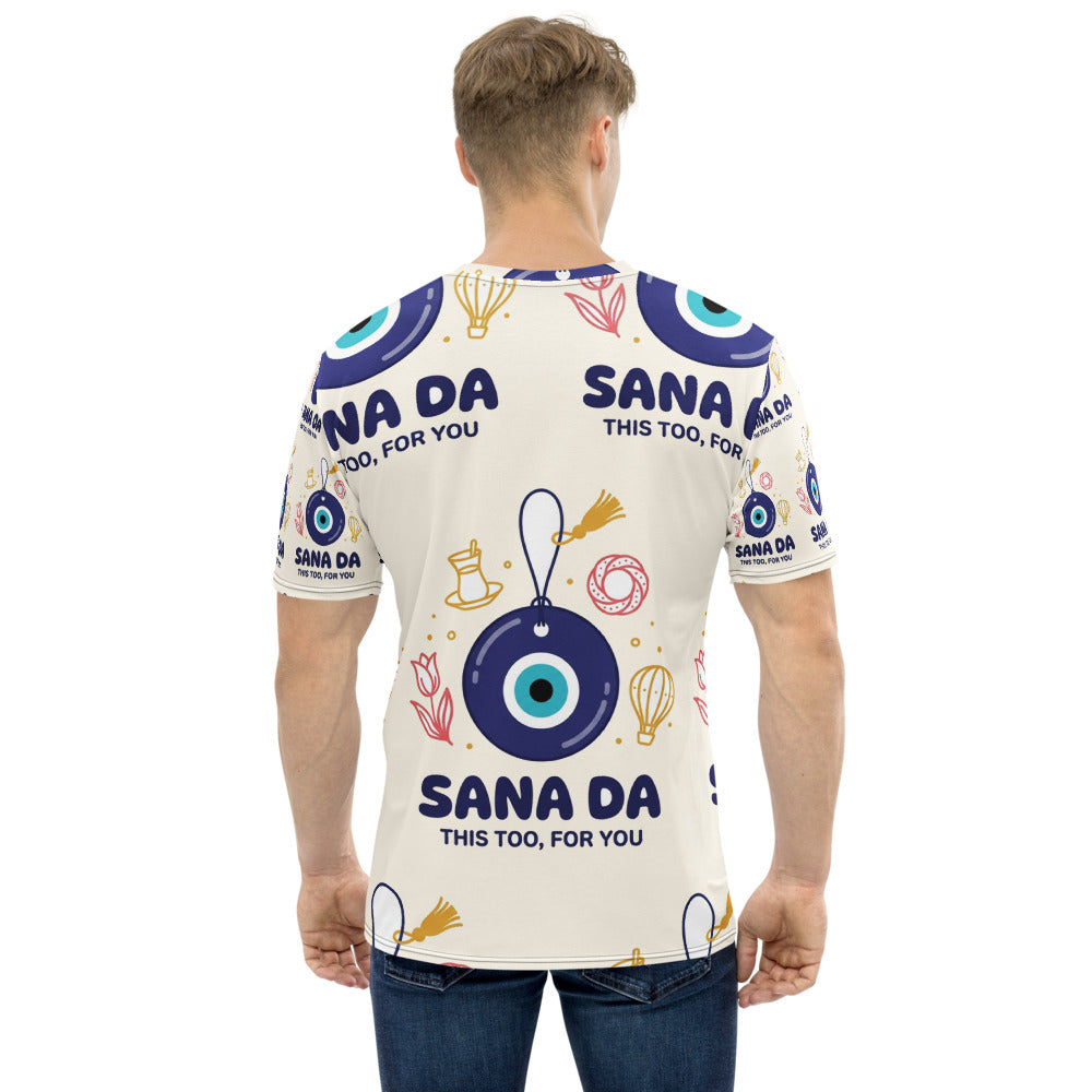 Sana Da All-Over Print Crew Neck T-Shirt, Roots & Talks - product photo