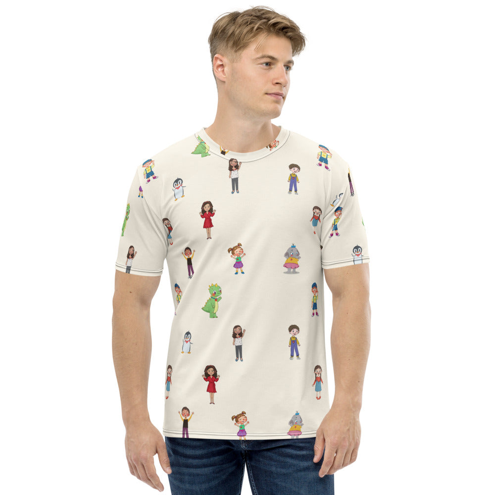 Roots & Talks Characters All-Over Print Crew Neck T-Shirt - product photo