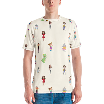 Roots & Talks Characters All-Over Print Crew Neck T-Shirt - lifestyle photo 2