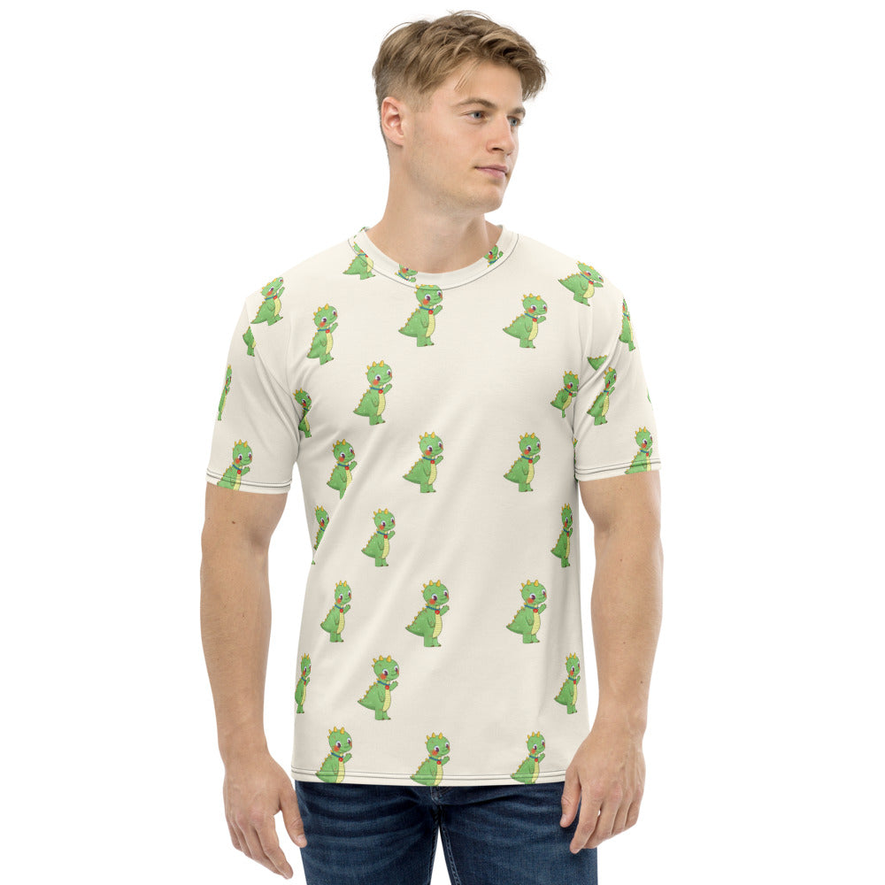 Dino Dinosaur All-Over Print Crew Neck T-Shirt, Roots & Talks - product photo