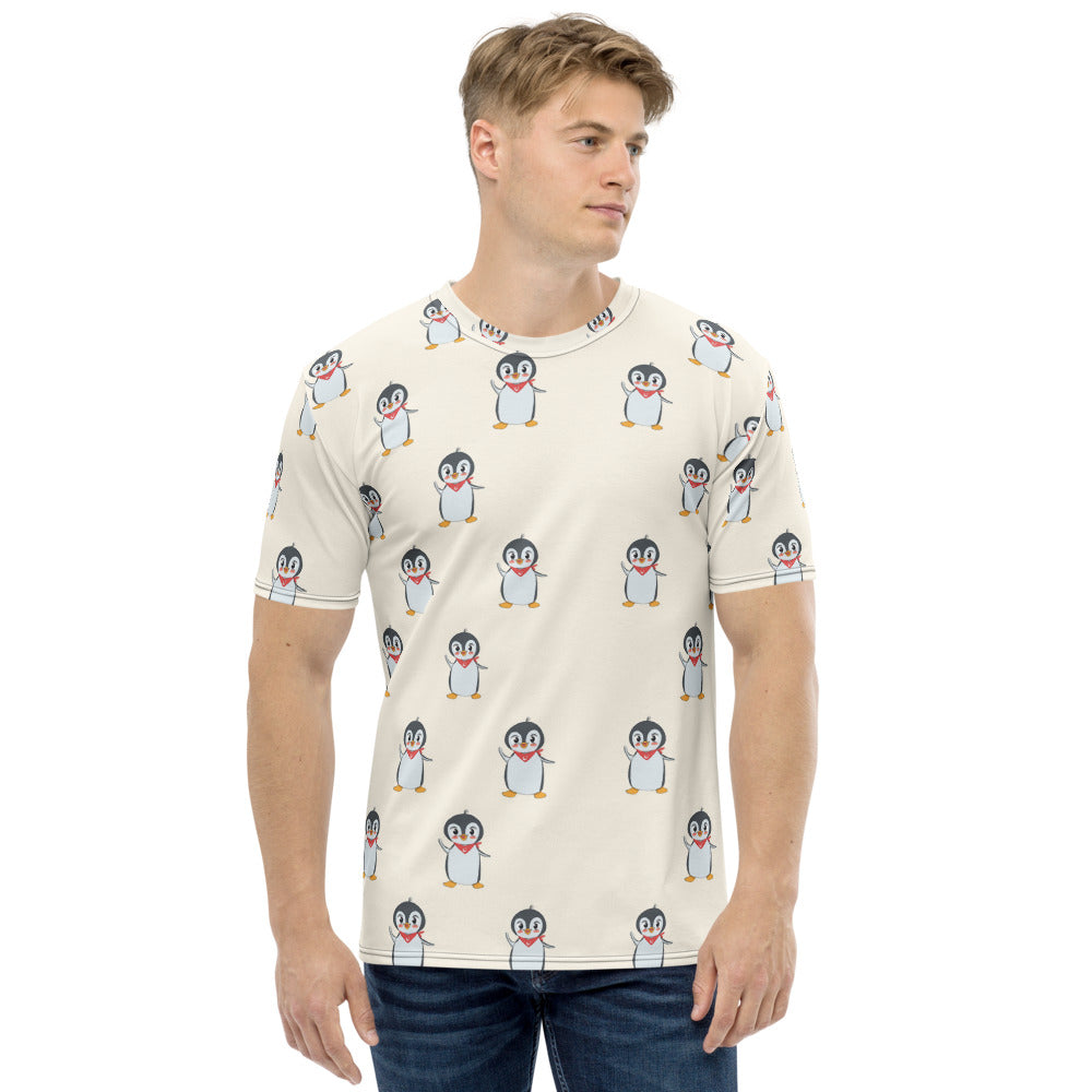 Pingucan Penguin All-Over Print Crew Neck T-Shirt, Roots & Talks - product photo
