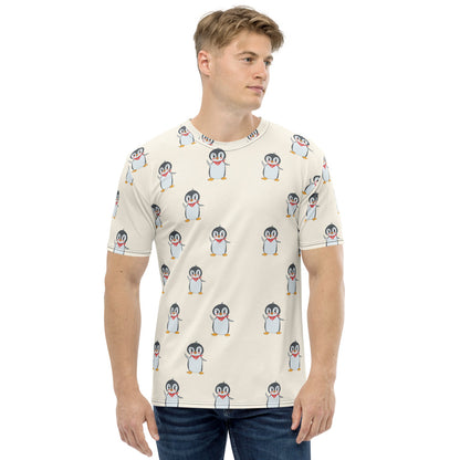 Pingucan Penguin All-Over Print Crew Neck T-Shirt, Roots & Talks - product photo