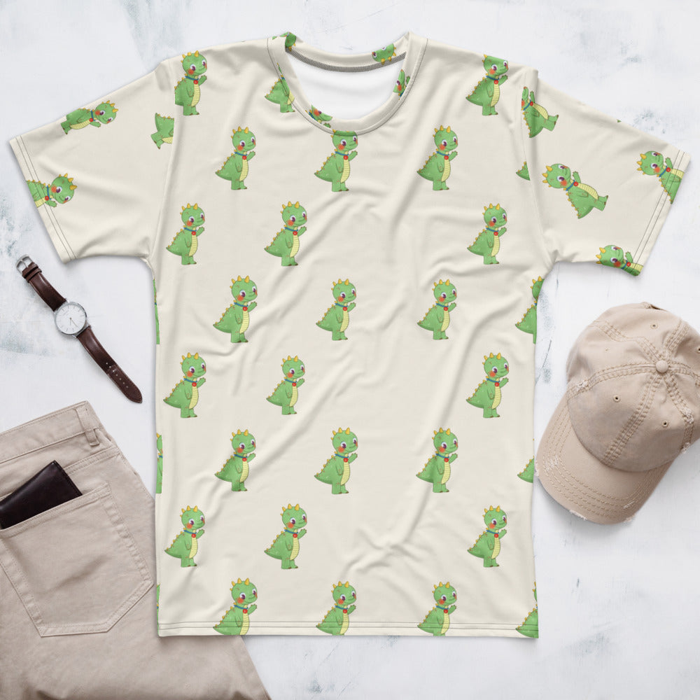 Dino Dinosaur All-Over Print Crew Neck T-Shirt, Roots & Talks - lifestyle photo 1