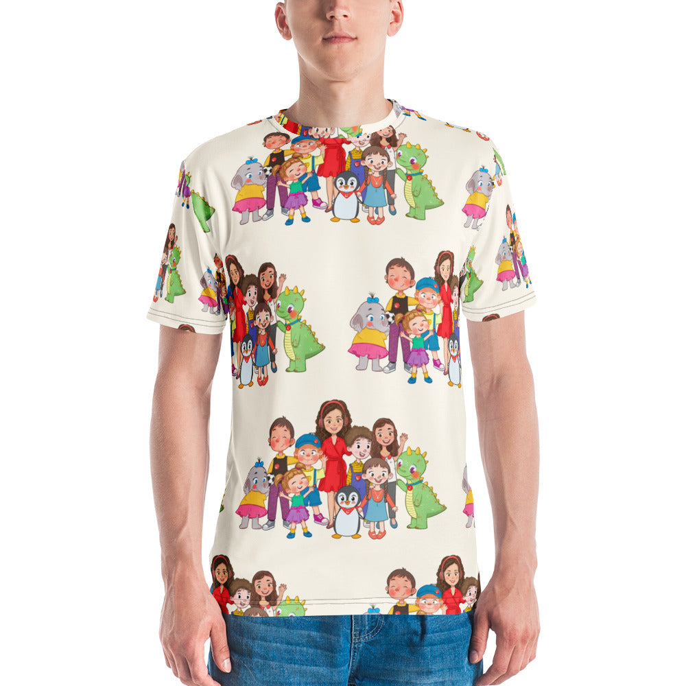 All the Characters Together All-Over Print Crew Neck T-Shirt, Roots & Talks - lifestyle photo 2