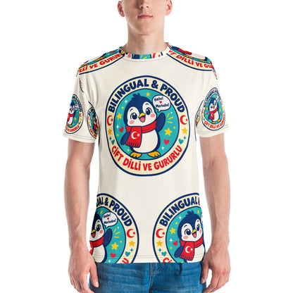 Bilingual & Proud All-Over Print Crew Neck T-Shirt, Roots & Talks - lifestyle photo 2