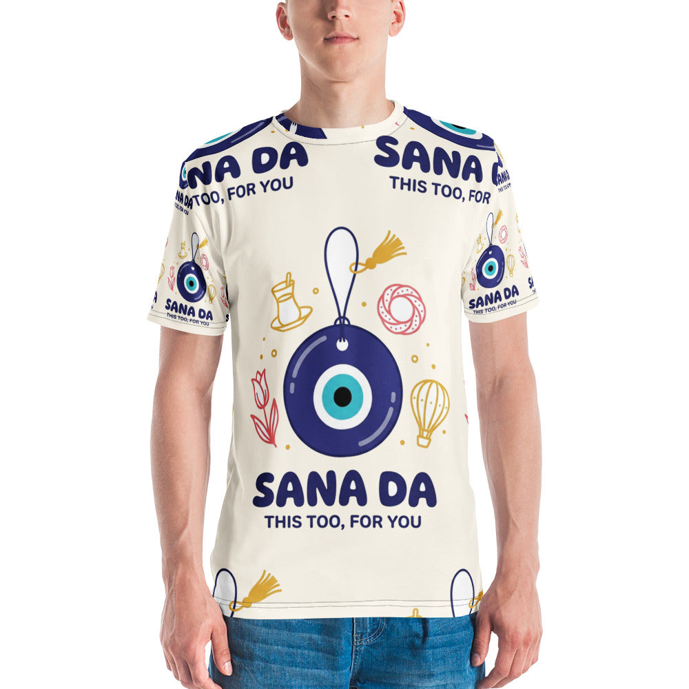 Sana Da All-Over Print Crew Neck T-Shirt, Roots & Talks - lifestyle photo 2