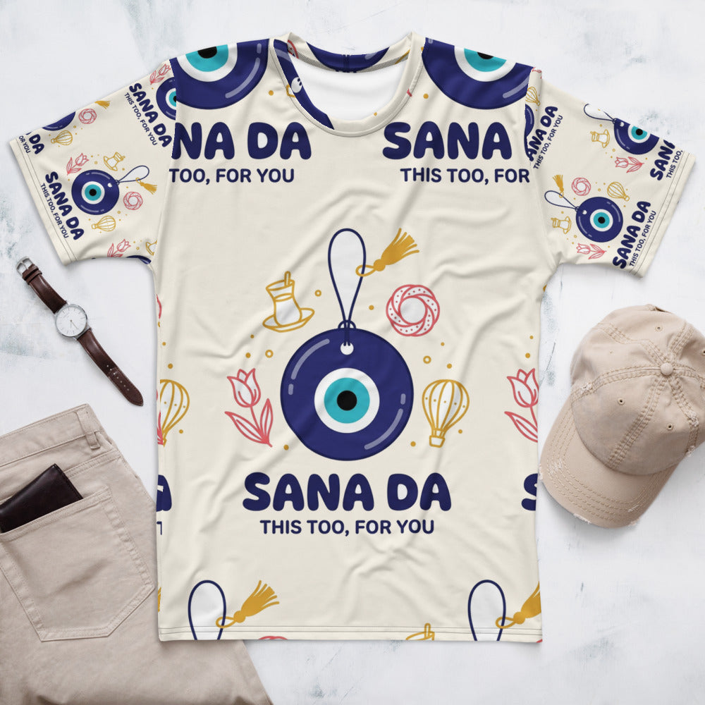 Sana Da All-Over Print Crew Neck T-Shirt, Roots & Talks - lifestyle photo 1
