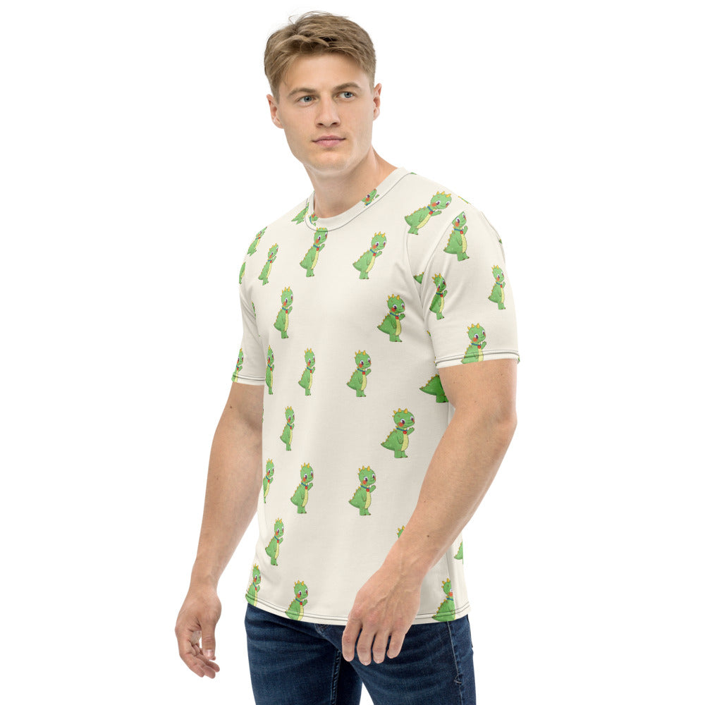 Dino Dinosaur All-Over Print Crew Neck T-Shirt, Roots & Talks - product photo
