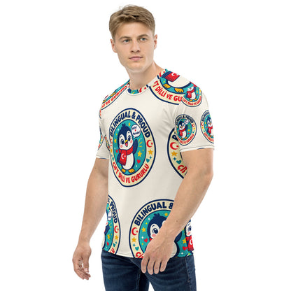 Bilingual & Proud All-Over Print Crew Neck T-Shirt, Roots & Talks - product photo