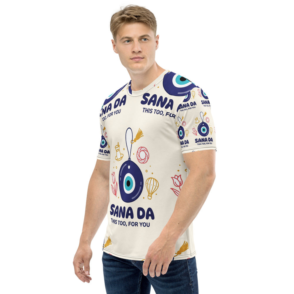 Sana Da All-Over Print Crew Neck T-Shirt, Roots & Talks - product photo