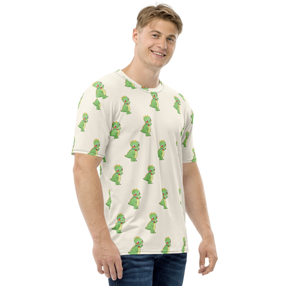 Dino Dinosaur All-Over Print Crew Neck T-Shirt, Roots & Talks - product photo