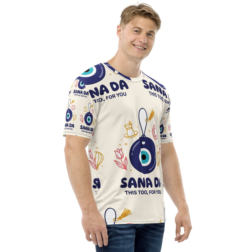 Sana Da All-Over Print Crew Neck T-Shirt, Roots & Talks - product photo