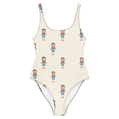 Eylül Character All-Over Print One-Piece Swimsuit, Roots & Talks - Front