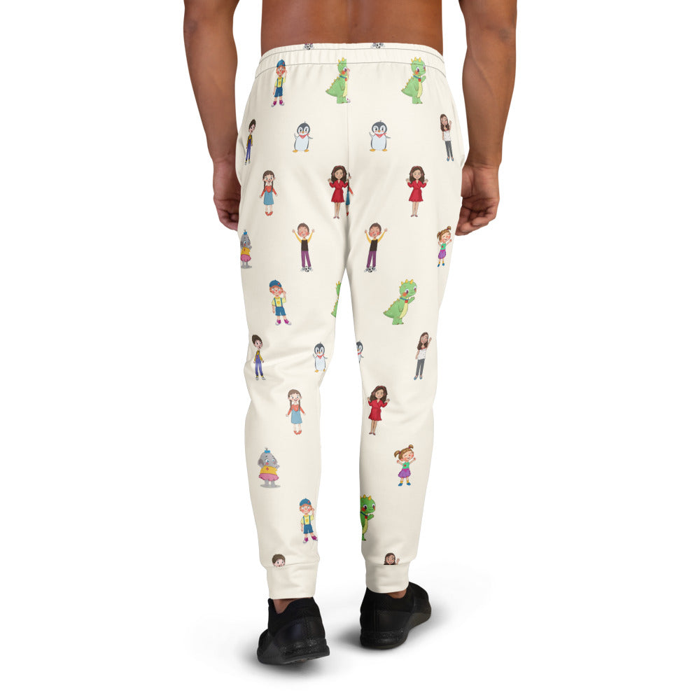 Roots & Talks Characters All-Over Print Recycled Joggers - Back