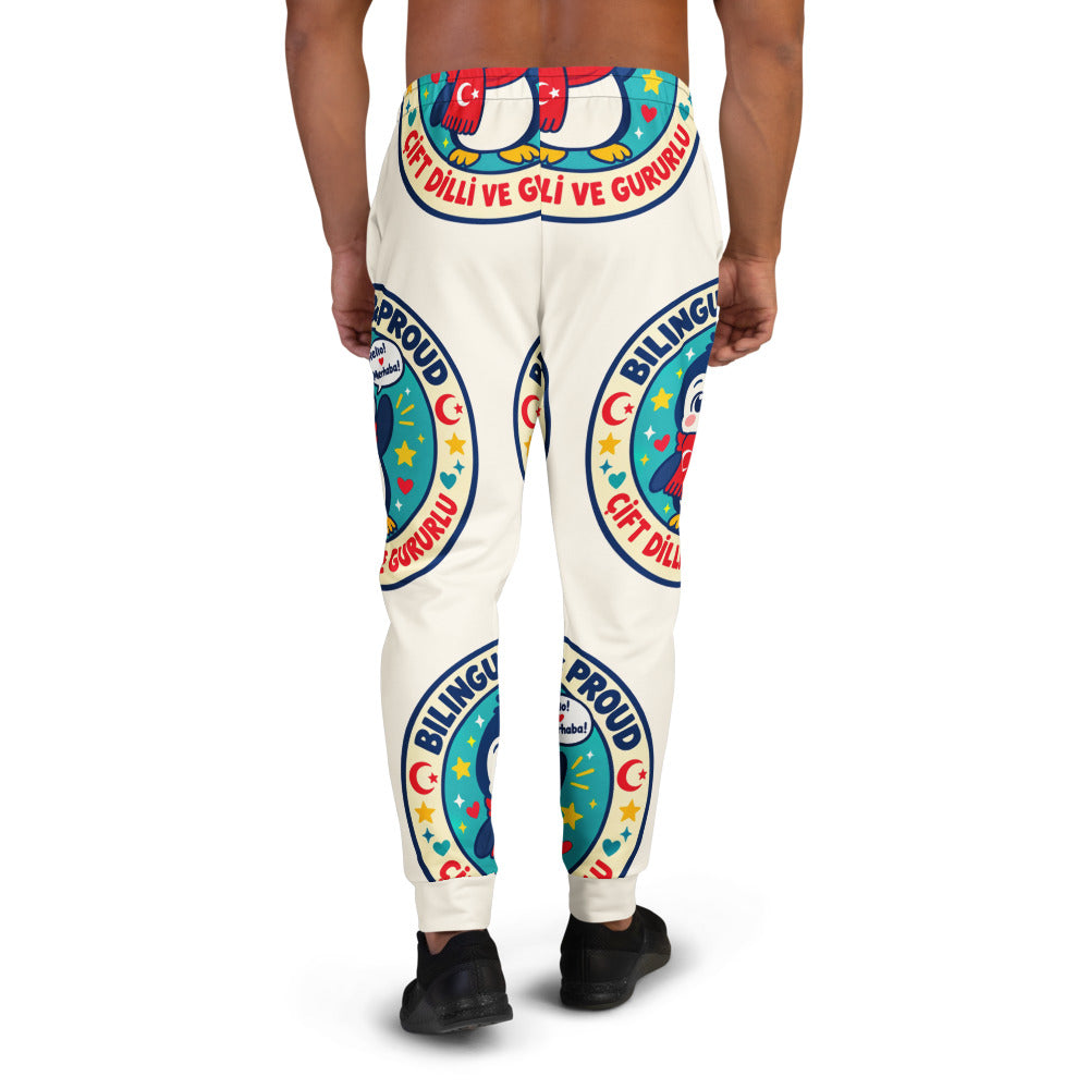 Bilingual & Proud All-Over Print Recycled Joggers, Roots & Talks - Back