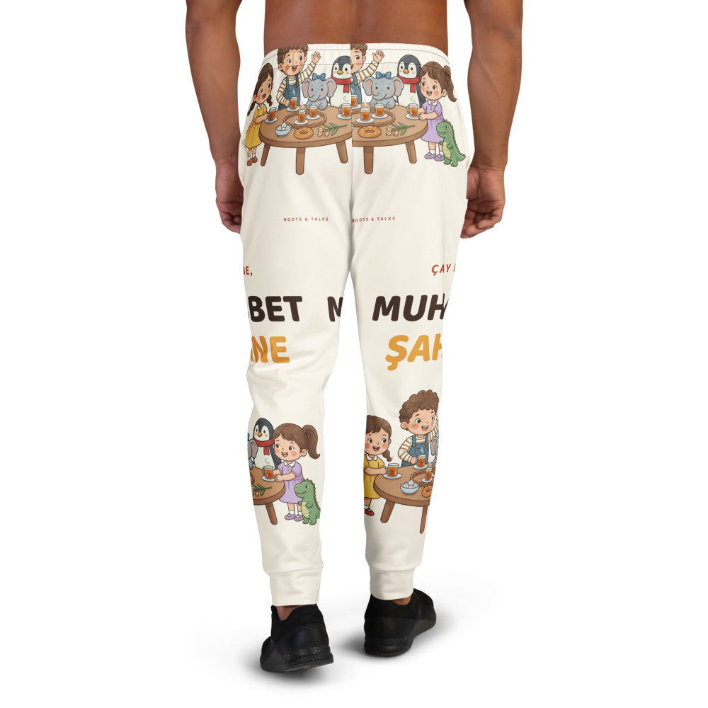 Çay Bahane, Muhabbet Şahane All-Over Print Recycled Joggers, Roots & Talks - Back