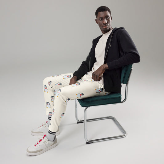 Pingucan Penguin All-Over Print Recycled Joggers, Roots & Talks - lifestyle photo 2