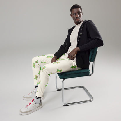 Dino Dinosaur All-Over Print Recycled Joggers, Roots & Talks - lifestyle photo 2