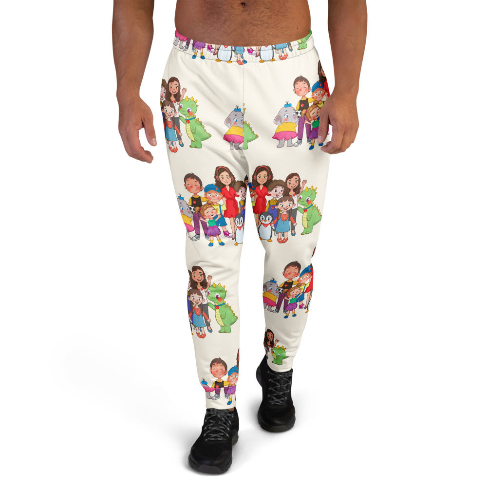 All the Characters Together All-Over Print Recycled Joggers, Roots & Talks - product photo