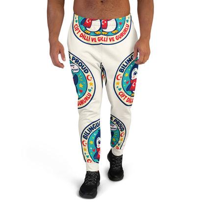 Bilingual & Proud All-Over Print Recycled Joggers, Roots & Talks - product photo