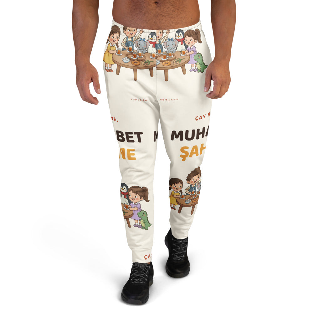 Çay Bahane, Muhabbet Şahane All-Over Print Recycled Joggers, Roots & Talks - product photo